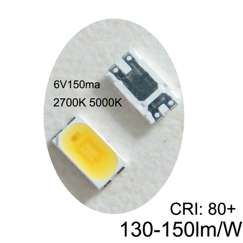 KoreaSeoul – éclairage LED SMD 5630, 6V, 150ma, 140lm/W, CRI 80 + 2700K, 5000K, disponible pour bricolage ► Photo 1/2