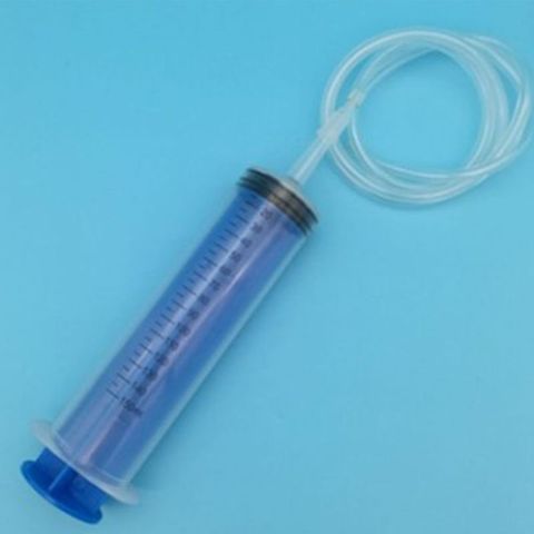 Seringue en plastique réutilisable seringue à bulles seringue à huile pour l'extraction d'huile liquide de frein E liquide agricole avec tuyau 80 cm ► Photo 1/6