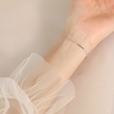 Bijoux de personnalité en argent Sterling 925, bijoux simples et sauvages réglables, Bracelet fait à la main, cadeau personnalisé pour femmes ► Photo 1/6