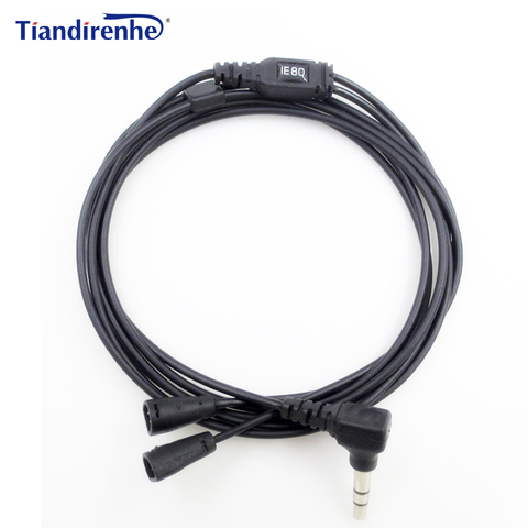 Câble de mise à niveau de câble d'écouteurs 3.5mm de réparation de haute qualité pour Sennheiser IE8 IE80 IE8I câble de remplacement de casque ► Photo 1/6