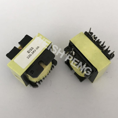 Transformateur de puissance flyback EI33 EE33 220V 24V 8A/HF, 12 broches (6 + 6) ► Photo 1/4