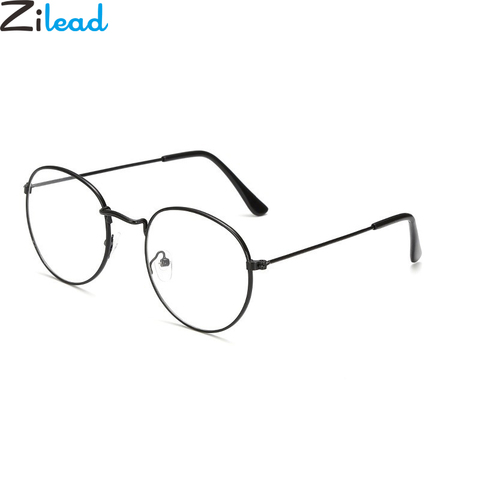 Zilead-lunettes de lecture en métal ovales, avec lentille transparente, pour hommes et femmes, presbytes, monture optique, Prescription 0 à + 4.0 ► Photo 1/5
