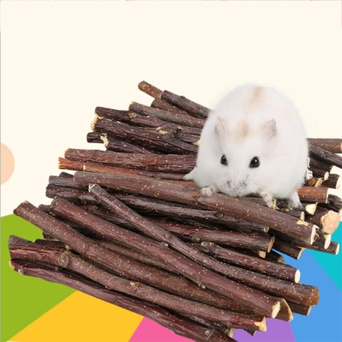 Hamster professionnel lapin dents meulage pommier bâton minéraux molaire pierre mâcher jouets pour Chinchilla Hamster jouets vente chaude ► Photo 1/6