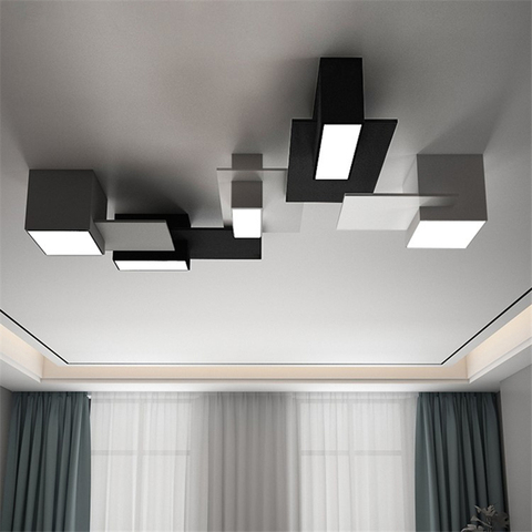 Moderne LED salon plafonnier combinaison éclairage à la maison plafonnier Design nordique chambre salon luminaires ► Photo 1/5