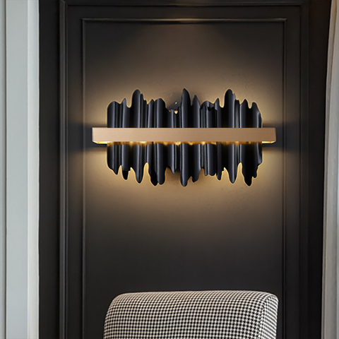 Applique murale led dorée/noire, luminaire moderne de luxe, pour chambre à coucher, salon, décoration de maison ► Photo 1/6