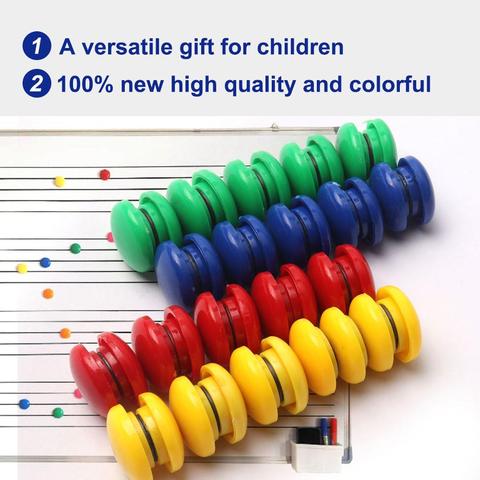 10 pièces aimants de réfrigérateur colorés circulaire en plastique réfrigérateur bureau aimant autocollant pour enfants cadeaux calendrier tableau blanc décor à la maison ► Photo 1/6