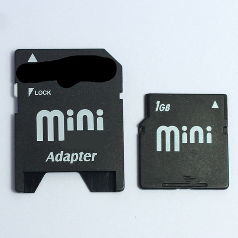 Bonne qualité! Carte mémoire Minisd avec adaptateur gratuit, carte mémoire Flash, MINI SD, 1 go/2 go ► Photo 1/6