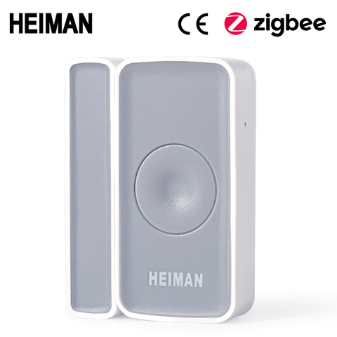 HEIMAN-détecteur de porte et fenêtre | Interrupteur magnétique Zigbee, alarme de sécurité, pour maison intelligente ► Photo 1/6