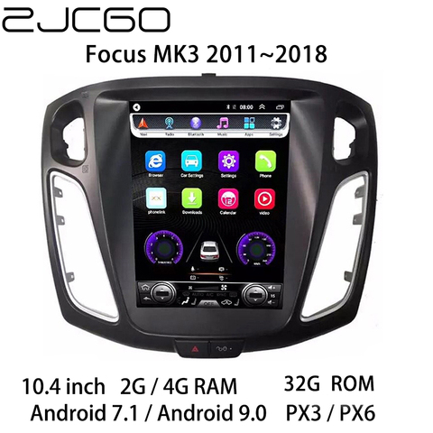 Autoradio Android, GPS, DVD, écran, stéréo, lecteur multimédia pour voiture Ford Focus MK3 (2011, 2012, 2013, 2014, 2015, 2016, 2017, 2022) ► Photo 1/1