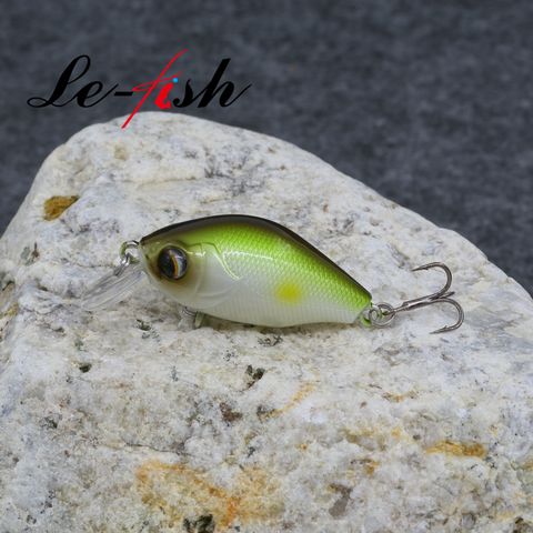 Le poisson 50mm 6.9g manivelle appât méné leurre de pêche appât dur qualité triple crochets Wobbler flottant Pesca ► Photo 1/6