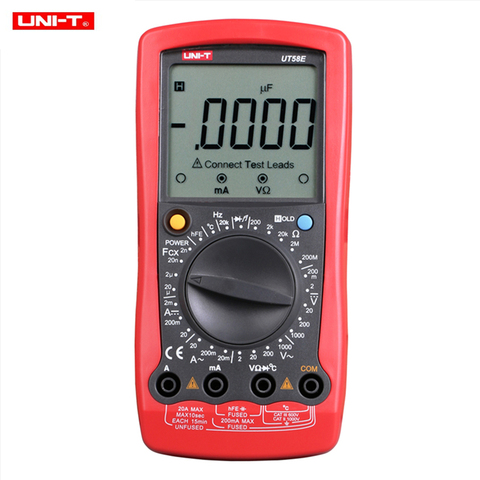 Multimètre numérique UNI-T UT58A/UT58B/UT58C/UT58D/UT58E, DC/AC/résistance/capacité/fréquence/Test de température ► Photo 1/5