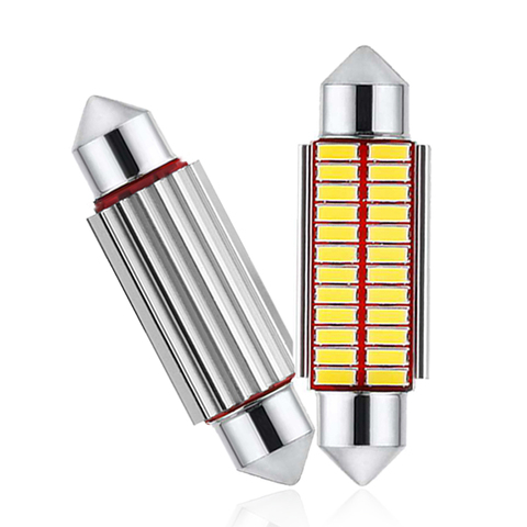 1x C5W Voiture LED Ampoule CANBUS Lumière Intérieure Feston LED 12V Super Lumineux Automatique de Lecture Permis Coffre Bagages Lampe 31mm 36mm 39mm ► Photo 1/6