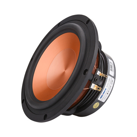 AIYIMA – haut-parleur Hifi de 6.5 pouces, 100W, haut-parleur de gamme moyenne, son, pilote, 4 8 Ohm, basse en aluminium, DIY, pour bibliothèque ► Photo 1/6