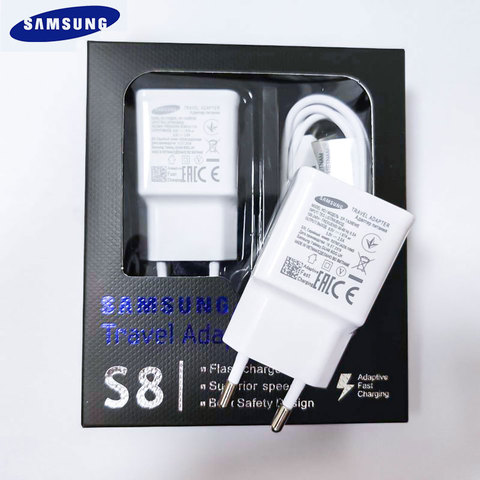 Samsung – chargeur Usb rapide 9V, 1,67a, câble de Type C, pour Galaxy A30, A40, A50, A70, A60, S8, S9 Plus, Note 8, 9 ► Photo 1/6