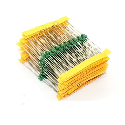 Kit d'assortiment d'inducteurs 1/4W 0307 0.25W, bagues de couleur, Inductance 1R 100K 220K 470K 105K 101K K ► Photo 1/3