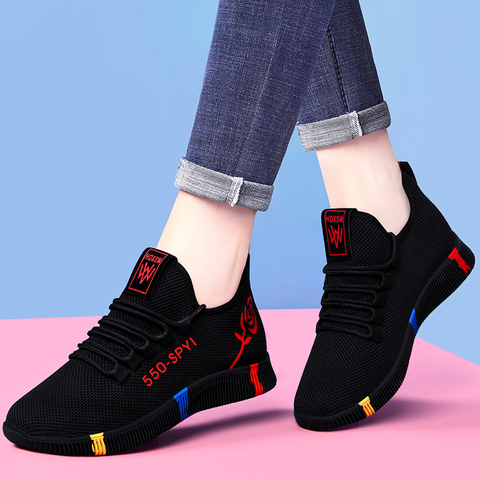 Mode femmes chaussures de course 2022 Rose baskets souples femme athlétique respirant femmes chaussures de Sport panier maille ShoesTenis Feminino ► Photo 1/6