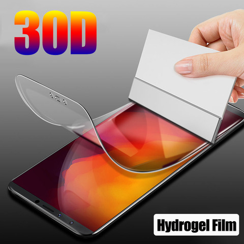 Film Hydrogel de protection 30D pour LG, couverture complète pour modèles G5, G6, G7, G8, finq, Q7, Q6 Plus, V20, V30, V40, V50, K12 ► Photo 1/6