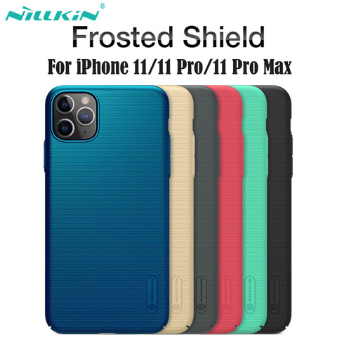 Pour iPhone 11 Pro Max étui Nillkin couverture pour iPhone 11 Super givré bouclier dur PC protecteur couverture arrière pour iPhone11 Pro étui ► Photo 1/6