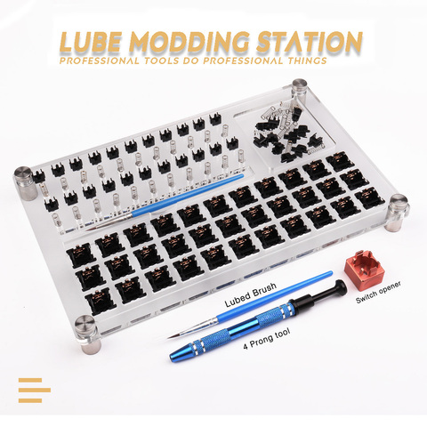 Kit de Modification de lubrifiant pour clavier mécanique Cherry, Kit de 33 boutons de commutation, Kit de Modification de lubrifiant, plateforme de retrait, bricolage ► Photo 1/6