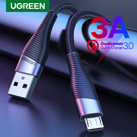 Câble Micro USB de Charge rapide Ugreen pour Xiaomi Redmi Note 5 Pro 4 android câble de données de chargeur de téléphone portable pour Samsung S7 cordon USB ► Photo 1/6