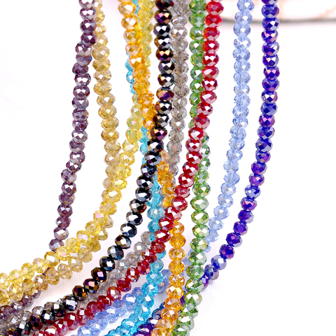 Perles rondes en verre AB 2/3/4/6/8/10/12MM, bijoux chinois, artisanat, fabrication, vente en gros, en vrac ► Photo 1/6