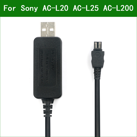 5V USB AC-L20 AC-L25 AC-L200 Chargeur Adaptateur secteur Câble D'alimentation Pour Sony NEX-VG20 NEX-VG30 NEX-VG900 PXW-X70 DCRA-C171 ► Photo 1/6