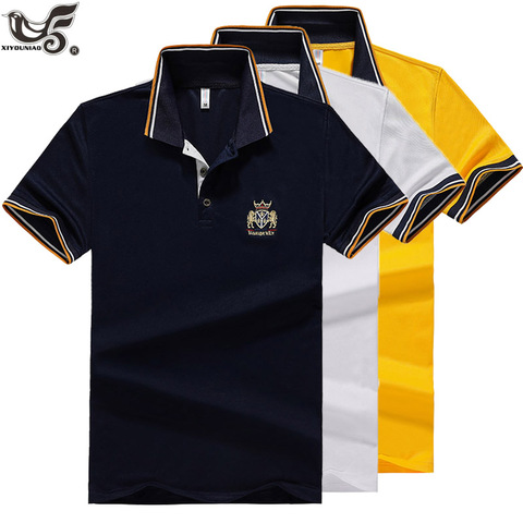 POLO à manches courtes pour homme, nouvelle marque, brodés, boutique, respirant, décontracté Polos, grande taille 6XL, 7XL et 8XL ► Photo 1/6