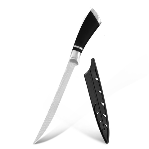 XYj couteau à désosser le poisson japonais en acier inoxydable, couteau à fileter japonais en acier inoxydable 6 ''7'' 8 '', couteau à découper tranchant à la pêche, outil de cuisine ► Photo 1/6