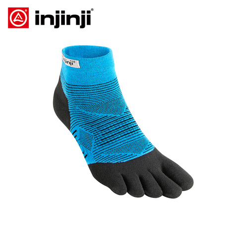 Injinji-chaussettes de sport pour hommes, à séchage rapide, pour la course à pied, à petites fines, avec prévention des ampoules, couleur unie, à séchage rapide ► Photo 1/6