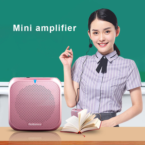 Mini amplificateur de voix mégaphone avec Microphone filaire, haut-parleur, MP3, formation des enseignants ► Photo 1/6