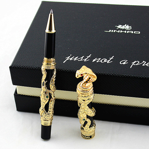 JINHAO – stylo à bille serpent en métal, haute qualité, nouveauté, motif 3D, pour écriture, fournitures de bureau, cadeau ► Photo 1/5