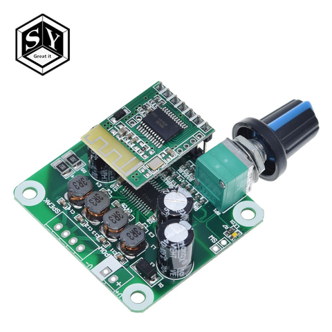 Amplificateur de puissance Audio stéréo numérique Bluetooth 4.2 TPA3110 15w + 15W, Module de carte 12V-24V de voiture pour haut-parleur USB, haut-parleur Portable ► Photo 1/6