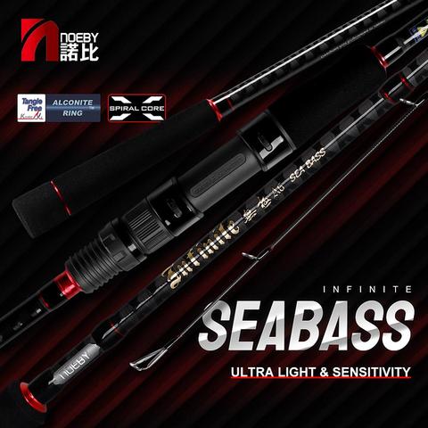 NOEBY – canne à pêche Spinning et Casting infinity 2.49m/2.7m/2.96m, pour le bar, avec anneaux de guidage FUJI, siège de moulinet Pesca en carbone ► Photo 1/6