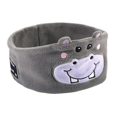 Pour enfants Bluetooth casque Animal bandeau dessin animé doux sommeil oeil masque hippopotame chapeau enfants sans fil casque avec Microphone ► Photo 1/6