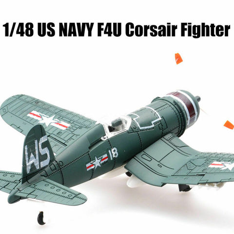 Avion de chasse Corsair F4U de la marine américaine à l'échelle 1/48, en plastique, modèle d'avion assemblé, couleur aléatoire ► Photo 1/5