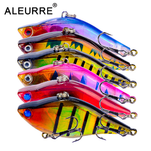 Leurre de pêche dur vibrant avec hameçon coulant, appât artificiel idéal pour la pêche à la turlutte, 6cm, 13.5g, 1 unité ► Photo 1/6