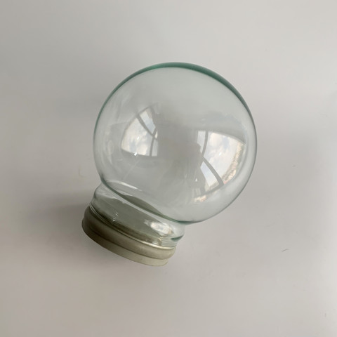 Boule à neige vide en verre avec bouchon en caoutchouc, 150mm de diamètre, accessoires cadeau pour bricolage ► Photo 1/6