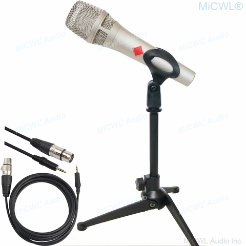 Professionnel KMS105 condensateur cardioïde Microphone Vocal Studio scène réseau Chat en direct PC téléphone câble Support kms 105 Microphone ► Photo 1/6