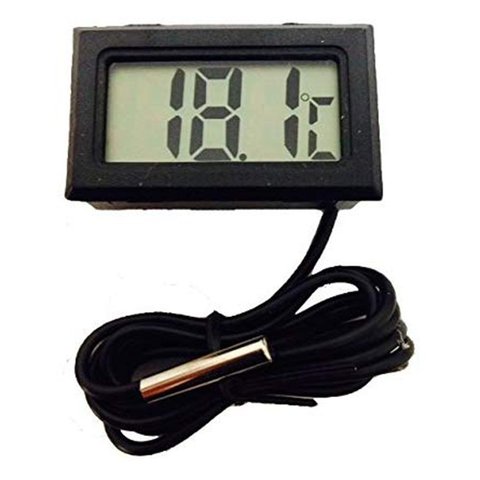 Thermomètre numérique LCD avec batterie, congélateur, Mini thermomètre électronique d'intérieur et d'extérieur avec capteur ► Photo 1/6