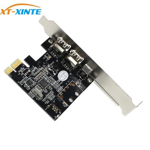 Carte d'extension PCIe Combo 3 Ports 1394A 1x 4Pin 2x 6Pin vers IEEE XT-XINTE, adaptateur contrôleur pour PC Firewire, 1394 ► Photo 1/6