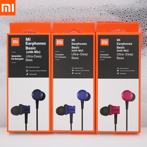 Nouveau paquet Xiaomi Piston 3 écouteur Mi frais 3.5mm dans l'oreille écouteur avec micro pour Mi CC9 CC9e A3 Redmi Note 7 8 8A Samsung Huawei ► Photo 1/6