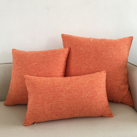 Housse de coussin ivoire solide, pour canapé et voiture, 30x50cm, 40x40cm, 45x45cm, 50x50cm, 60x60cm, désactivation de la maison ► Photo 1/6