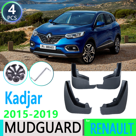 Garde-boue 4 pièces pour Renault kadjar, 2015, 2016, 2017, 2022, 2022, garde-boue, aileron, accessoires pour voiture ► Photo 1/6