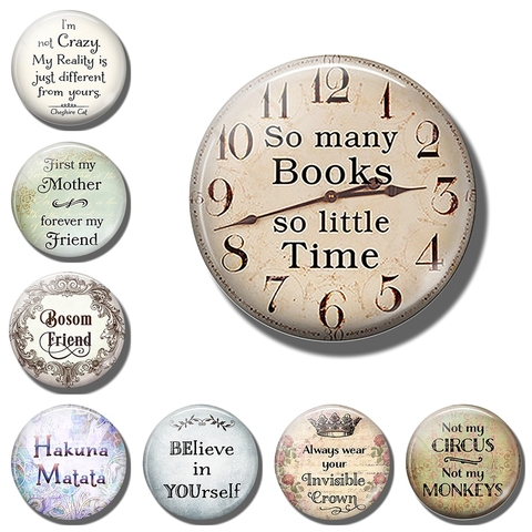 Annonce Vintage, livre en lettre, aimants de réfrigérateur, horloge, aimant de réfrigérateur, panneau de Message, Note autocollante, décoration de la maison ► Photo 1/4