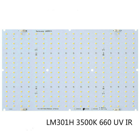 Panneau quantique Led Samsung LM301H 660 UV IR QB288 PCB 120W bricolage MeanWell alimentation HLG-120/240H-48B dissipateur de chaleur pour panneau intérieur ► Photo 1/6