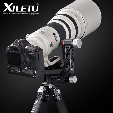 XILETU XGH-3 professionnel tête de cardan robuste 360 degrés panoramique cardan tête de montage pour trépied DSLR caméra téléobjectif ► Photo 1/6