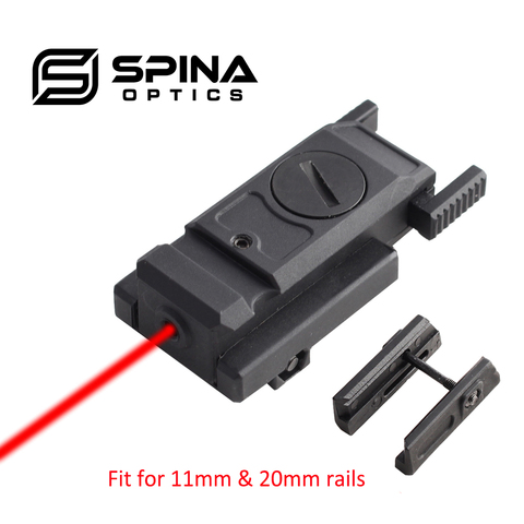 SPINA – pointeur Laser tactique à profil bas pour pistolet Airsoft, avec montage Picatinny Weaver de 20mm et montage en queue d'aronde de 11mm ► Photo 1/6