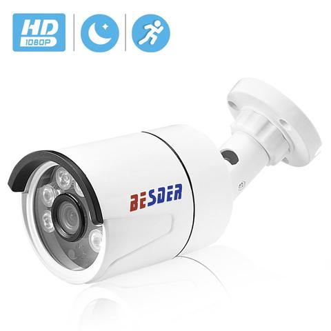 BESDER Full HD 1080P HI3518E caméras IP extérieur balle étanche caméra de vidéosurveillance détection de mouvement RTSP Email alerte 2MP caméra de sécurité ► Photo 1/6