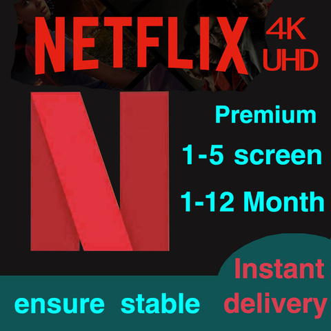 4K Netflix 1 an 1 mois 5 écran compte premium carte cadeau mondiale Netflix  compte privé 100% stable TV Android décodeur UHD - Historique des prix et  avis, Vendeur AliExpress - N-4K Store