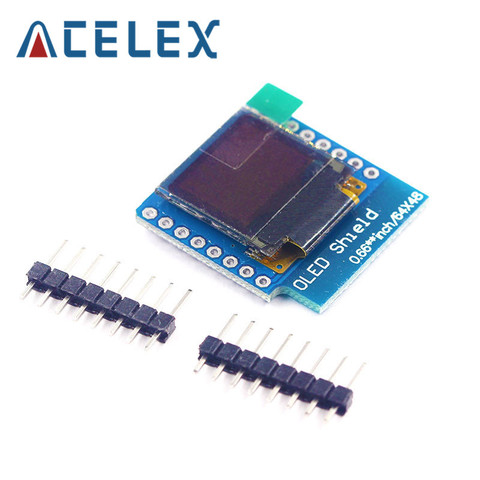 Module d'affichage OLED 0.66 pouces pour MINI Module ESP32 WEMOS D1 Arduino AVR STM32 64x48 0.66 